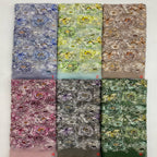 Printed Bead & Sequin Embroidered Organza — fabric photo 4