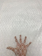 Bead & 3mm Sequin Embroidered Bridal Lace — fabric photo 4