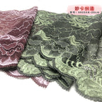 Leaf Textured Raised-Texture Stretch Lace Trim 20 cm — fabric photo 3