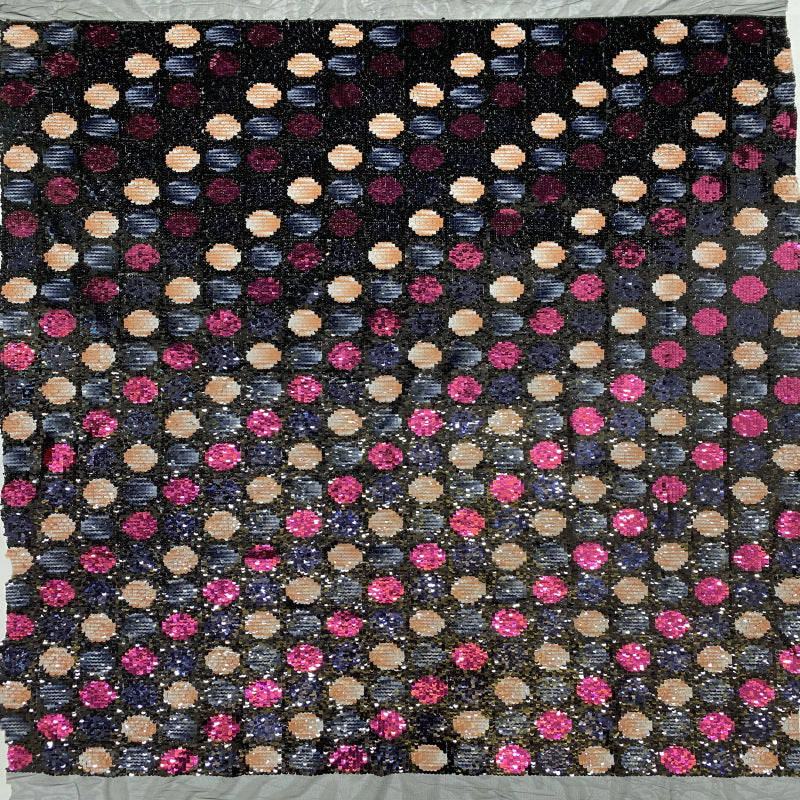 5 mm Sequin Embroidered Tulle Mesh Fabric — fabric photo 2