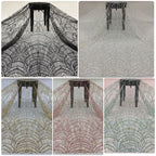 Sequin & Double-Bead Embroidered Bridal Fabric – Design 38783