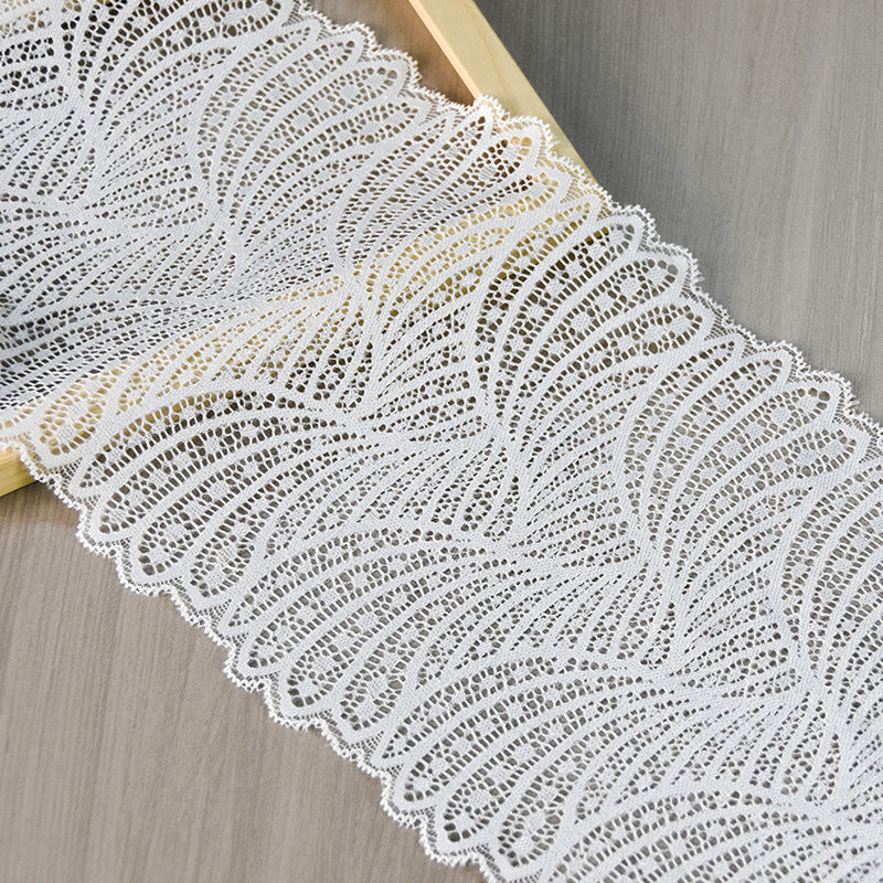 Geometric Stretch Nylon Lace Trim 17 cm