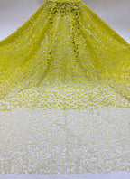 9/12 mm Sequin Embroidered Bridal Fabric — fabric photo 5
