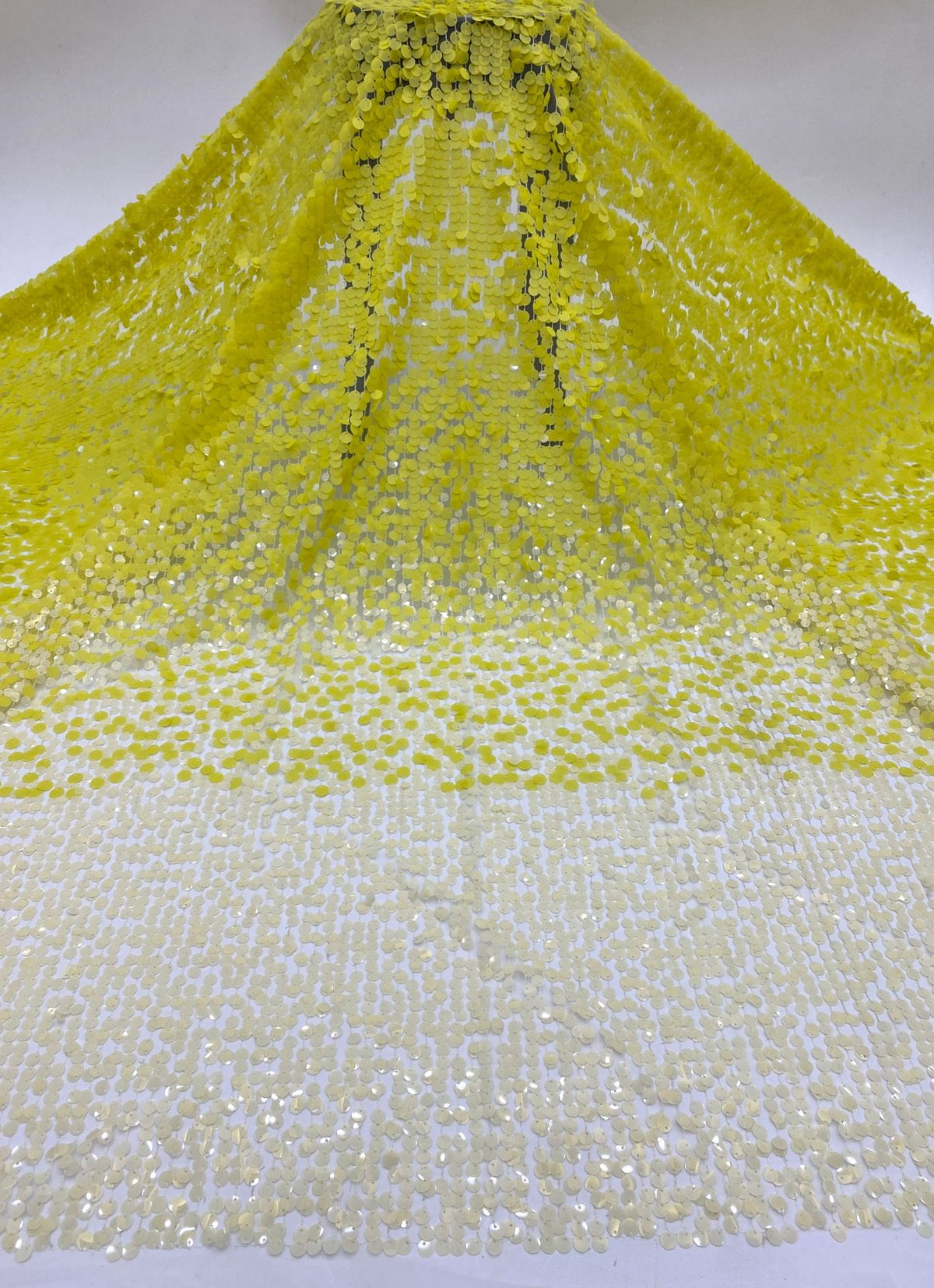 9/12 mm Sequin Embroidered Bridal Fabric — fabric photo 5