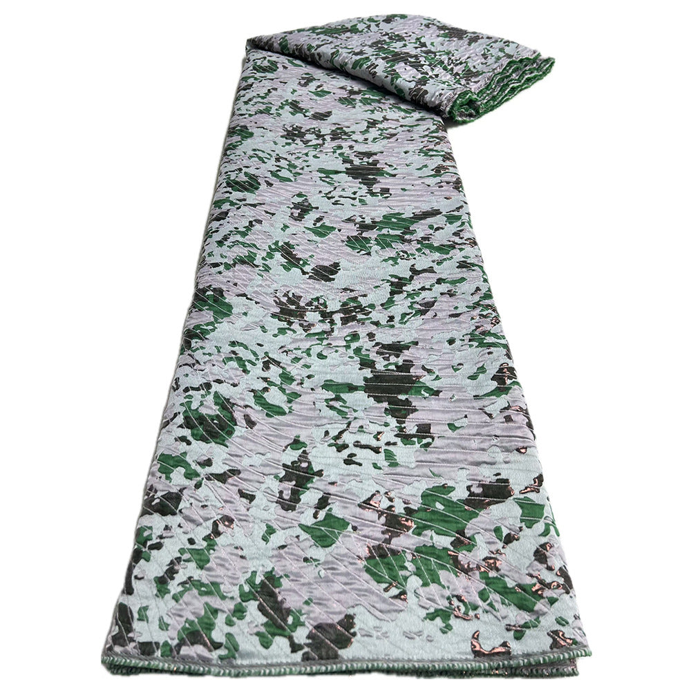 Camouflage Jacquard Satin Brocade Fabric — fabric photo 5