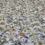 Printed Rose Bead Sequin Embroidery Fabric — fabric photo 3
