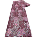 Two-Tone Water-Soluble Embroidered Mesh Lace — fabric photo 6
