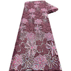 Two-Tone Water-Soluble Embroidered Mesh Lace — fabric photo 6