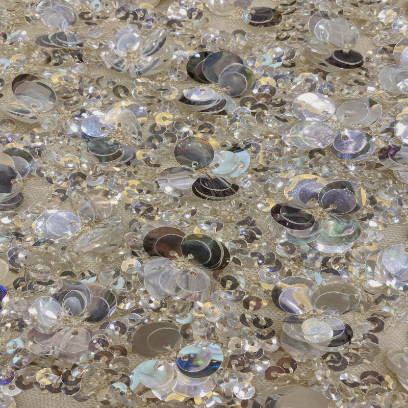 Stretch Mesh with 5–12mm Crystal Sequins — fabric photo 5