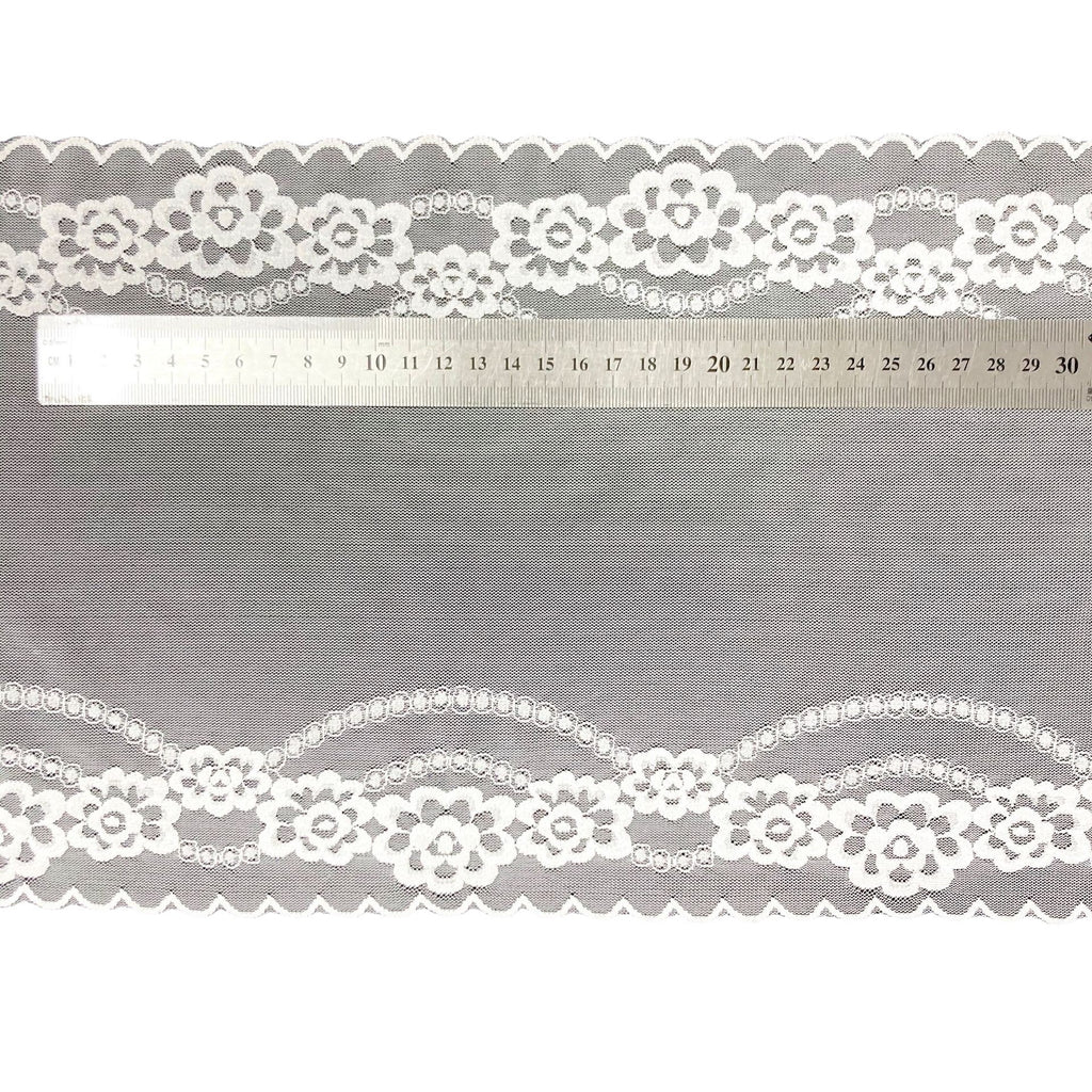 Wide Stretch Nylon Lace Trim — fabric photo 3