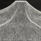 Mixed-Size Foam Bead Sequin Embroidered Bridal Fabric — fabric photo 3