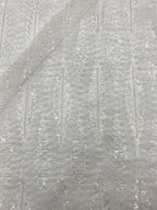 Ribbon Bead & Sequin Embroidery Fabric — fabric photo 2
