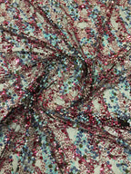 Geometric Layered Multicolor 2/3/4/5 mm Sequin Fabric — fabric photo 2