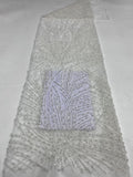 Heavy Sequin & Bubble-Bead Embroidered Bridal Fabric – Design 88255 — fabric photo 6