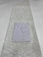 Heavy Sequin & Bubble-Bead Embroidered Bridal Fabric – Design 88255 — fabric photo 6