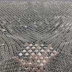 Triangular Sequin Laser Foam Bead Fabric — fabric photo 4