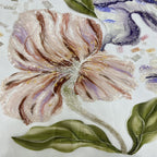 Large Floral Print Bugle Bead Sequin Fabric — fabric photo 3