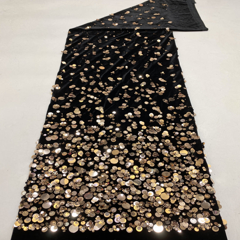 Gradient Fleece Bead Multisize Sequin Fabric — fabric photo 4