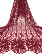 Cordwork & Sequin Embroidered Mesh for Eveningwear — fabric photo 5
