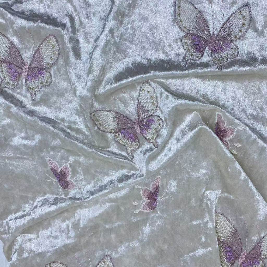 Mariposas coloridas bordadas en 3D: elegantes para vestidos y trajes de noche