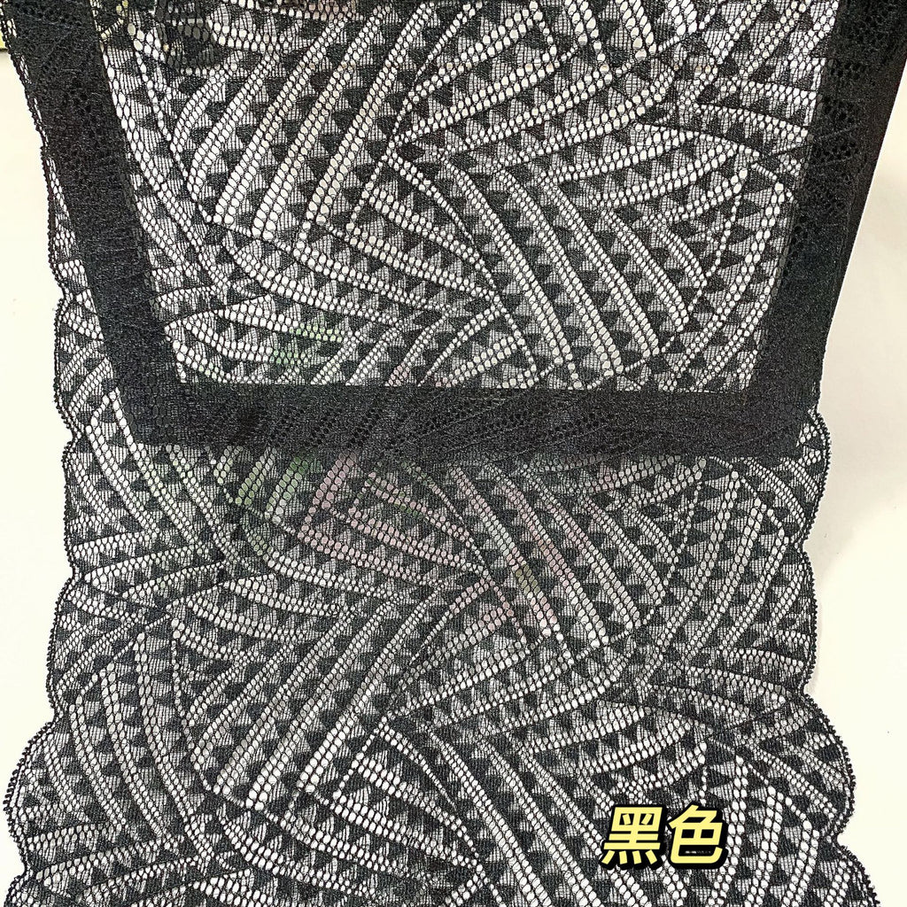 Double-Edge Stretch Lace Trim 24 cm — fabric photo 2