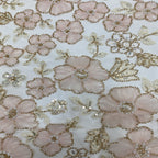 3D Disc Foam Bead Sequin Embroidery Fabric — fabric photo 4