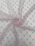 Checkered Bead Embroidered Lace Fabric — fabric photo 6
