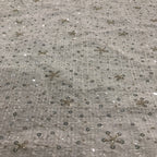 Coarse-Woven Laser Floral Bead & Crystal Sequin Fabric — fabric photo 4