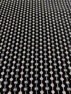 Velvet Bead 3/4mm Sequin Embroidered Fabric — fabric photo 4