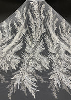 Sequin Embroidered Bridal Fabric – Design 38847 — fabric photo 6
