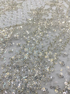 Heavy Sequin & Bubble-Bead Embroidered Bridal Fabric – Design 69311 — fabric photo 5