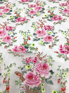 Botanical Printed Laser Embroidery Fabric — fabric photo 4