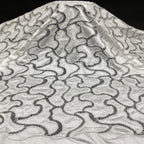 Cordwork Embroidered Bridal Fabric — fabric photo 5