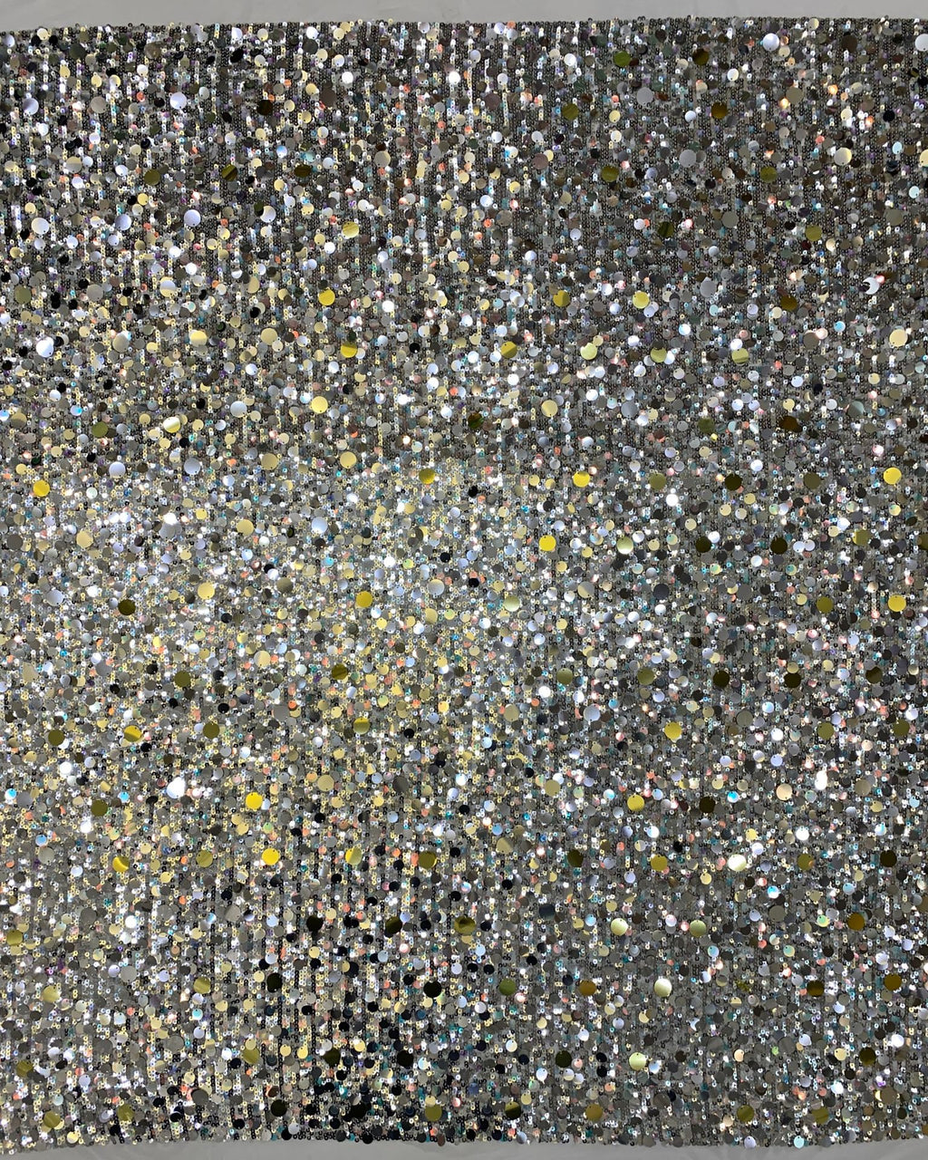 Elastic Mesh with Mixed-Size Sequins — fabric photo 5