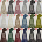Textured Rope Shell Sequin Embroidered Fabric — fabric photo 2