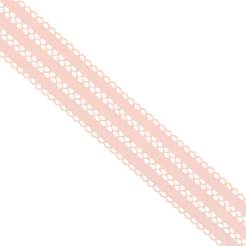 Geometric Double-Scallop Straight-Edge Lace Trim 3.5 cm — fabric photo 4