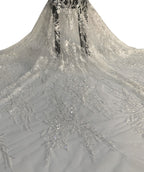 3/7 mm Sequin Embroidered Bridal Fabric — fabric photo 5