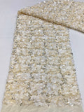 Dense Multisize Sequin Embroidered Chiffon — fabric photo 6