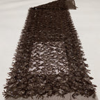 S-Curve Tassel 5mm Sequin Embroidery Fabric — fabric photo 3