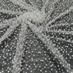 Double-Bead Embroidered Irregular Mesh Fabric — fabric photo 3