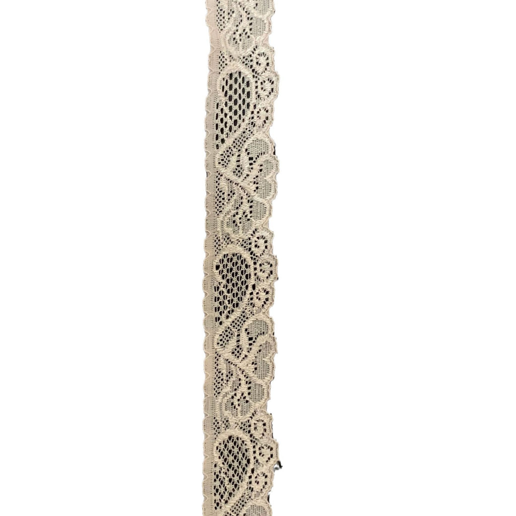 Raised-Texture Stretch Lace Trim 3 cm — fabric photo 5