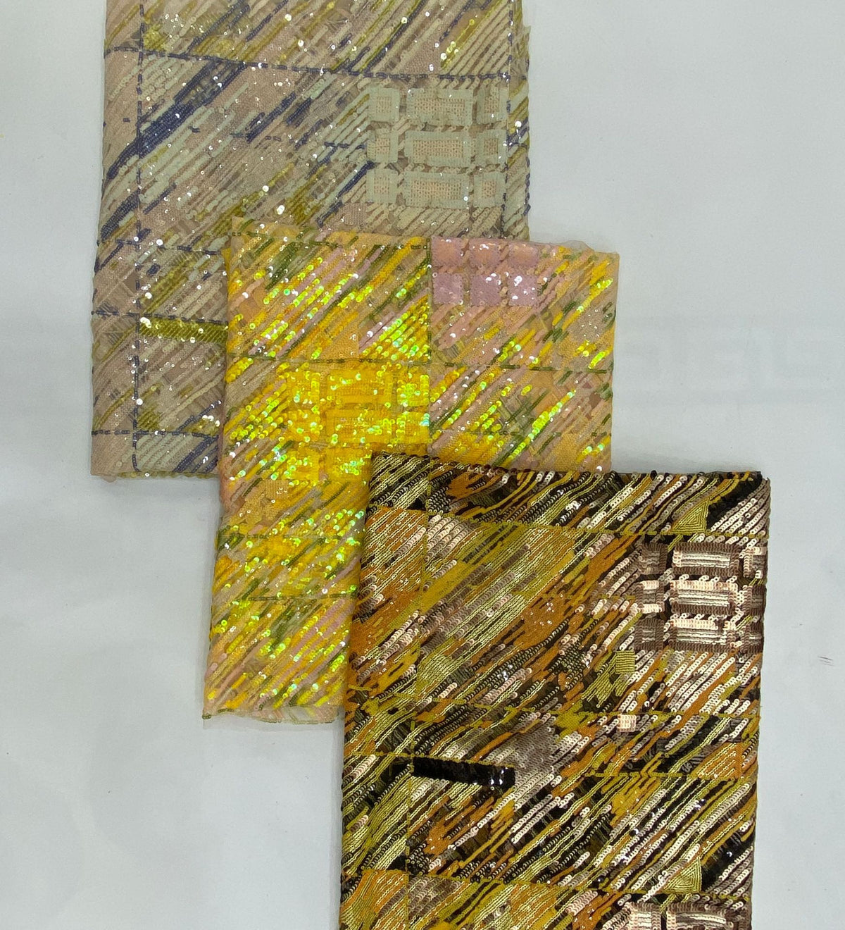 Colorful 2–5mm Laminated Sequin Embroidery Fabric — fabric photo 4