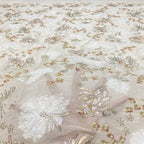 Sequin Embroidered Bridal Fabric – Design 56575 — fabric photo 4