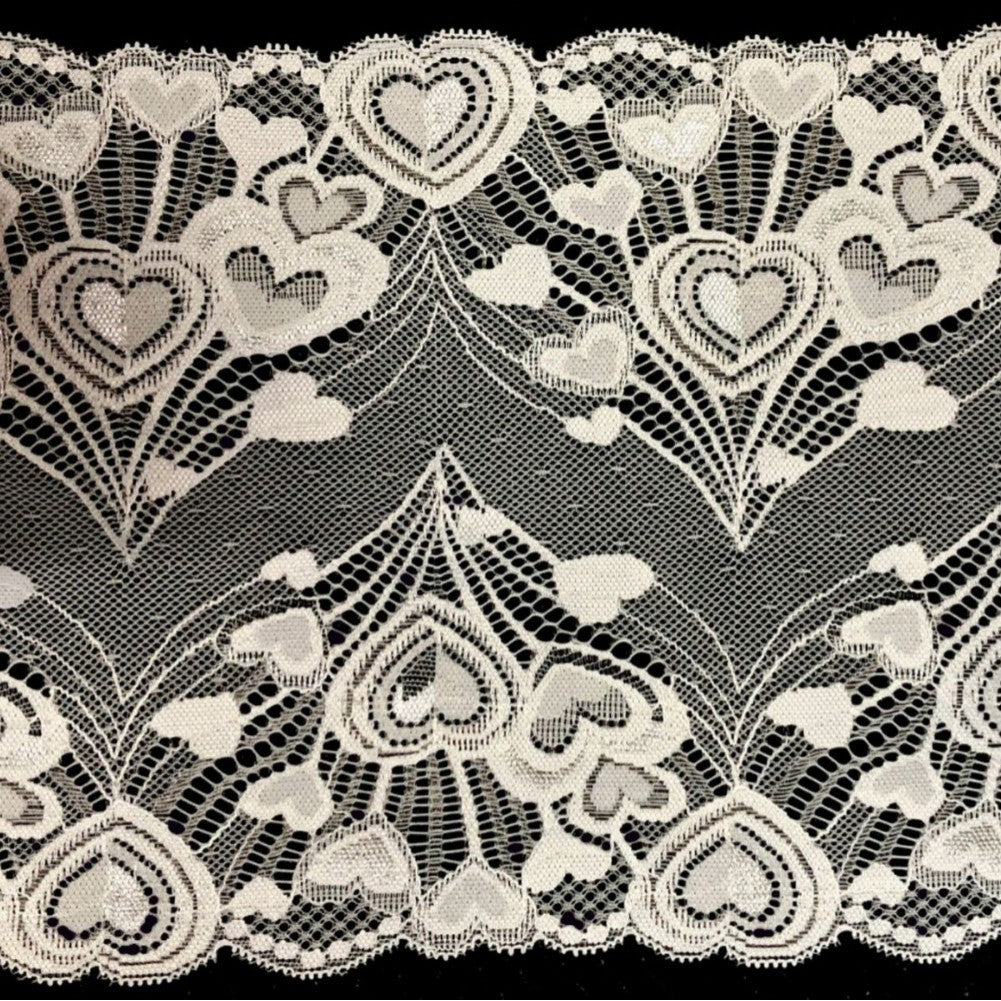 Single-Scallop Picot-Edge Stretch Nylon Lace Trim - 9257C — fabric photo 4