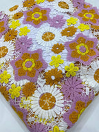 Cutwork Thread Embroidery Fabric for Dresses — fabric photo 2