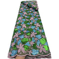 Multicolor Leaf & Sequin Embroidered Mesh Fabric – Per Yard — fabric photo 5