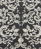 Sequin Embroidered Bridal Fabric – Design 06623 — fabric photo 3
