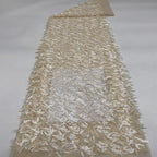 S-Curve Tassel 5mm Sequin Embroidery Fabric — fabric photo 4