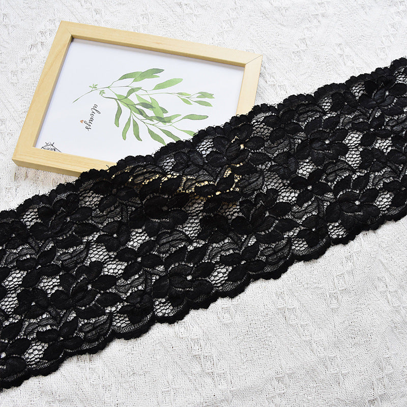 Double-Scallop Picot-Edge Stretch Nylon Lace Trim 15 cm - Style 76063