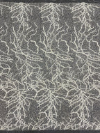 Heavy Sequin Embroidered Irregular Mesh Fabric